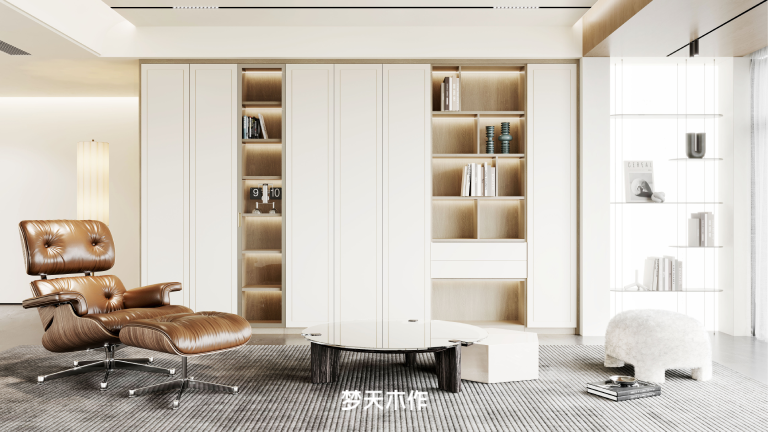 水漆平板柜门（镶金属条）GMX21-04金龙娱乐灰+烟熏尤加利 .png